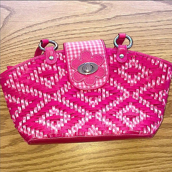 ISABELLA FIORE WHITE AND PINK HAND BAG 💖 - Picture 2 of 6